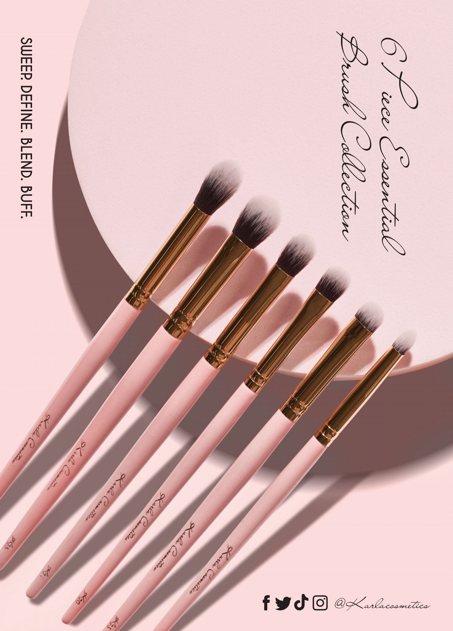 All Essential Makeup Brushes - Karla Cosmetics