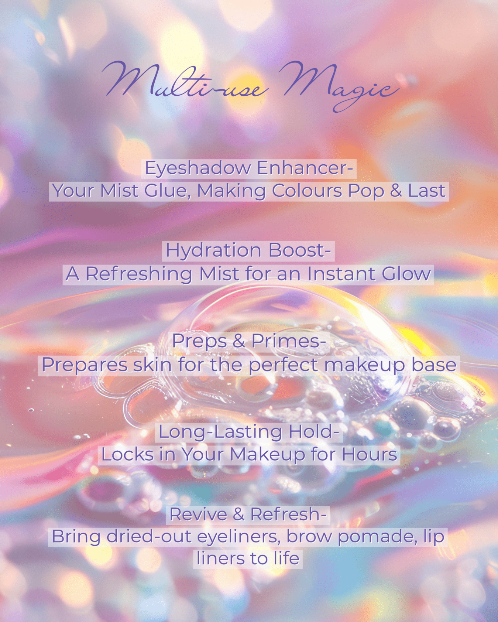 Mist Potion – All - in - One Eyeshadow & Makeup Primer + Setting Mist. - Karla Cosmetics