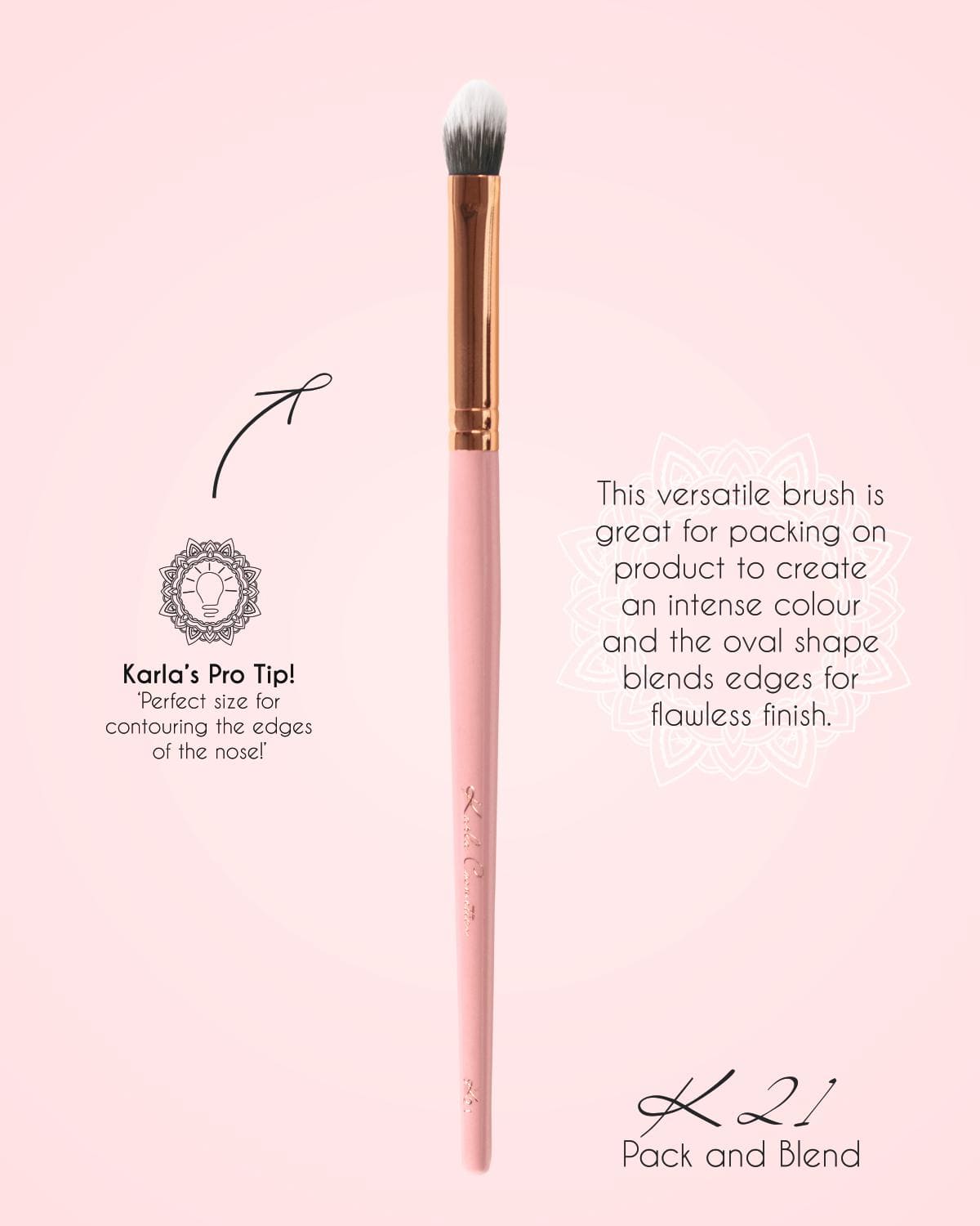 K21 Pack & Blend Essential Makeup Brush - Karla Cosmetics