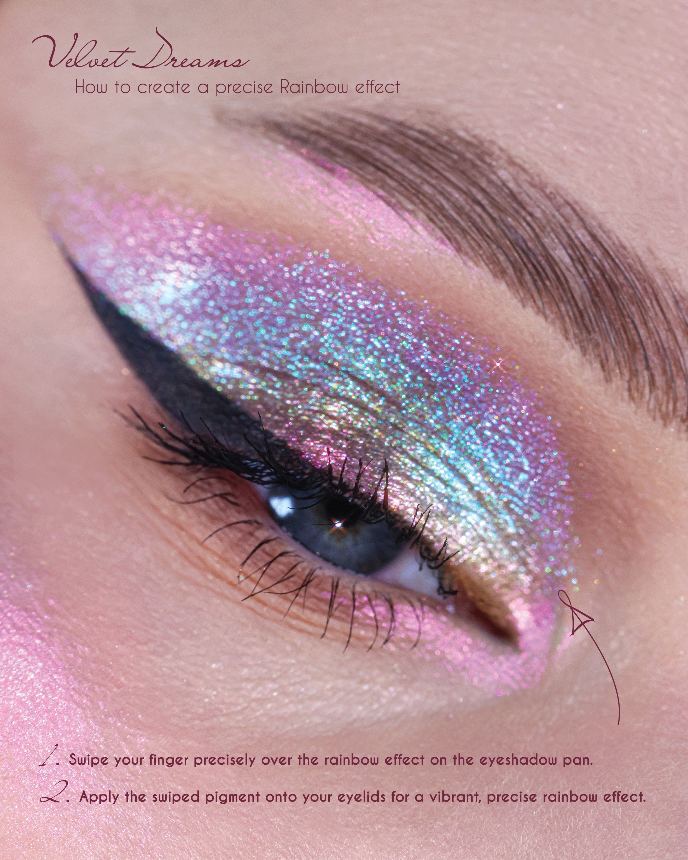 Velvet Dreams Opal Multichrome Pressed Eyeshadow - Karla Cosmetics