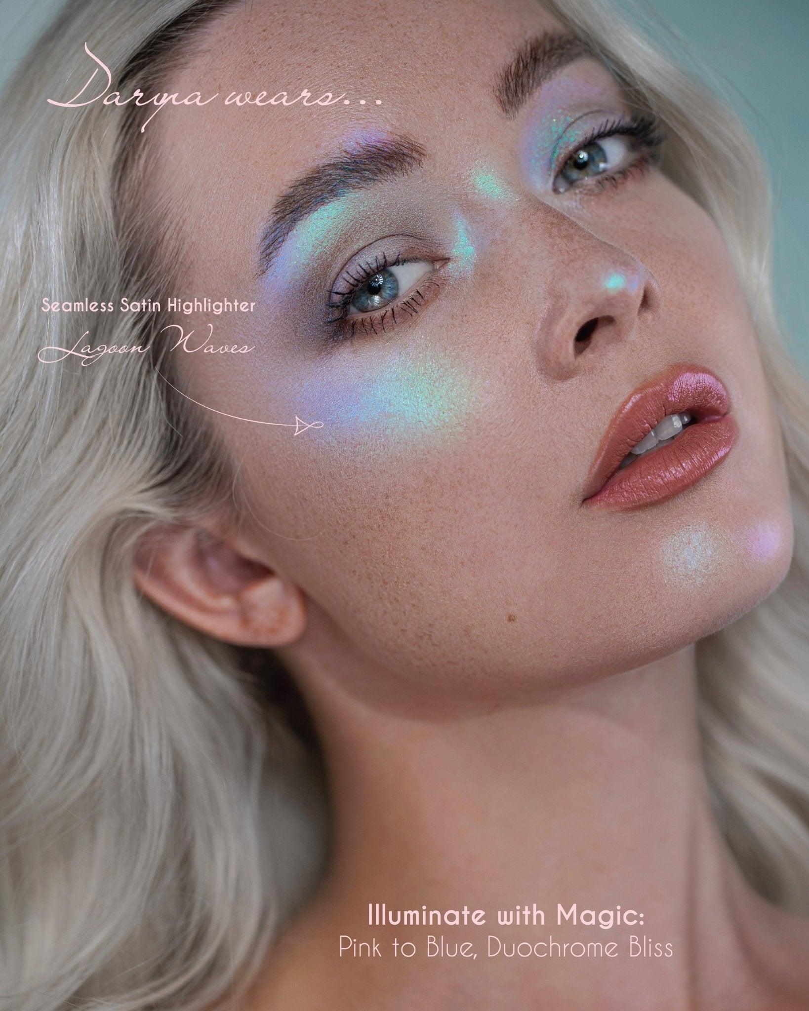 Lagoon Waves Seamless Satin Highlighter - Karla Cosmetics