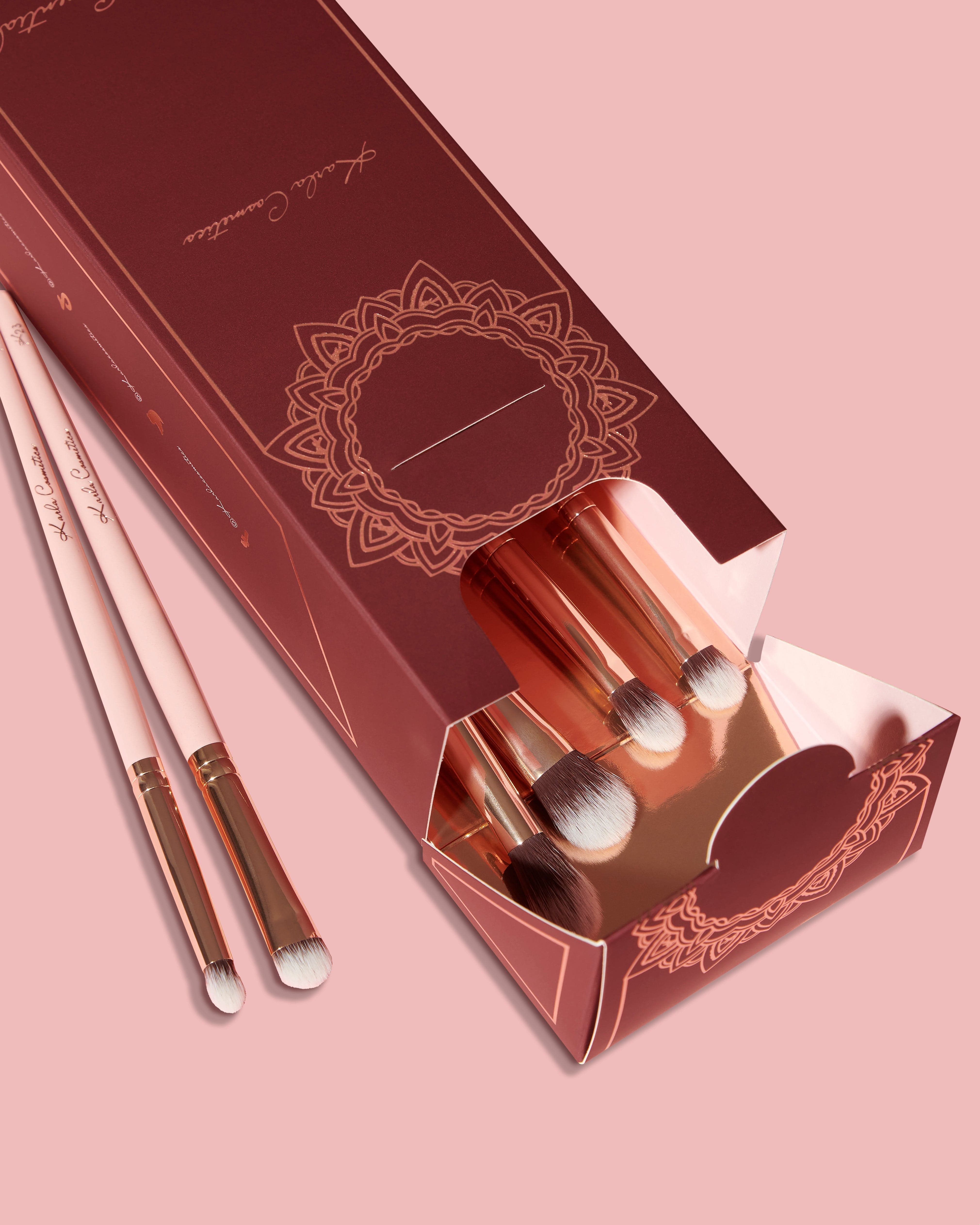 NEW! 6 Piece Essential Brush Collection Makeup Brushes Karla Cosmetics 