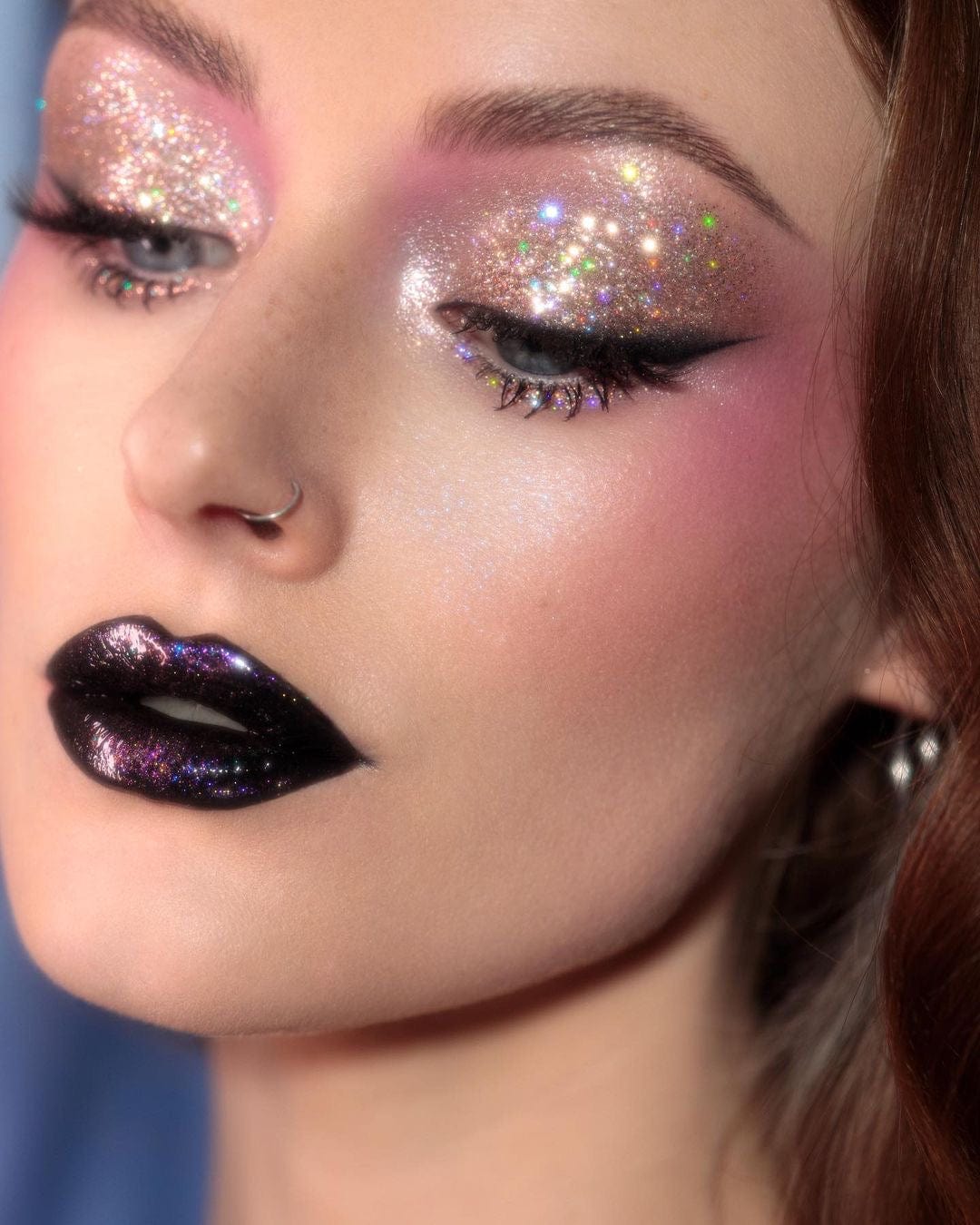 Mrs Rose Holographic Glitter Eyeshadow Pot (Pale Pink/Translucent