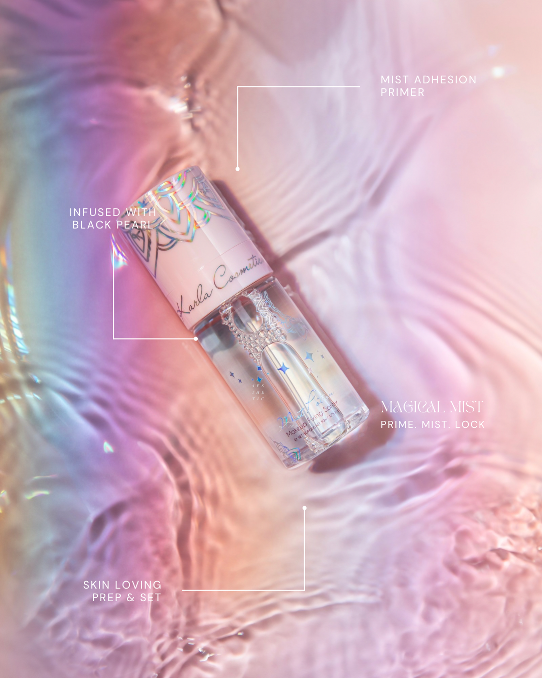 Mist Potion – All - in - One Eyeshadow & Makeup Primer + Setting Mist. - Karla Cosmetics