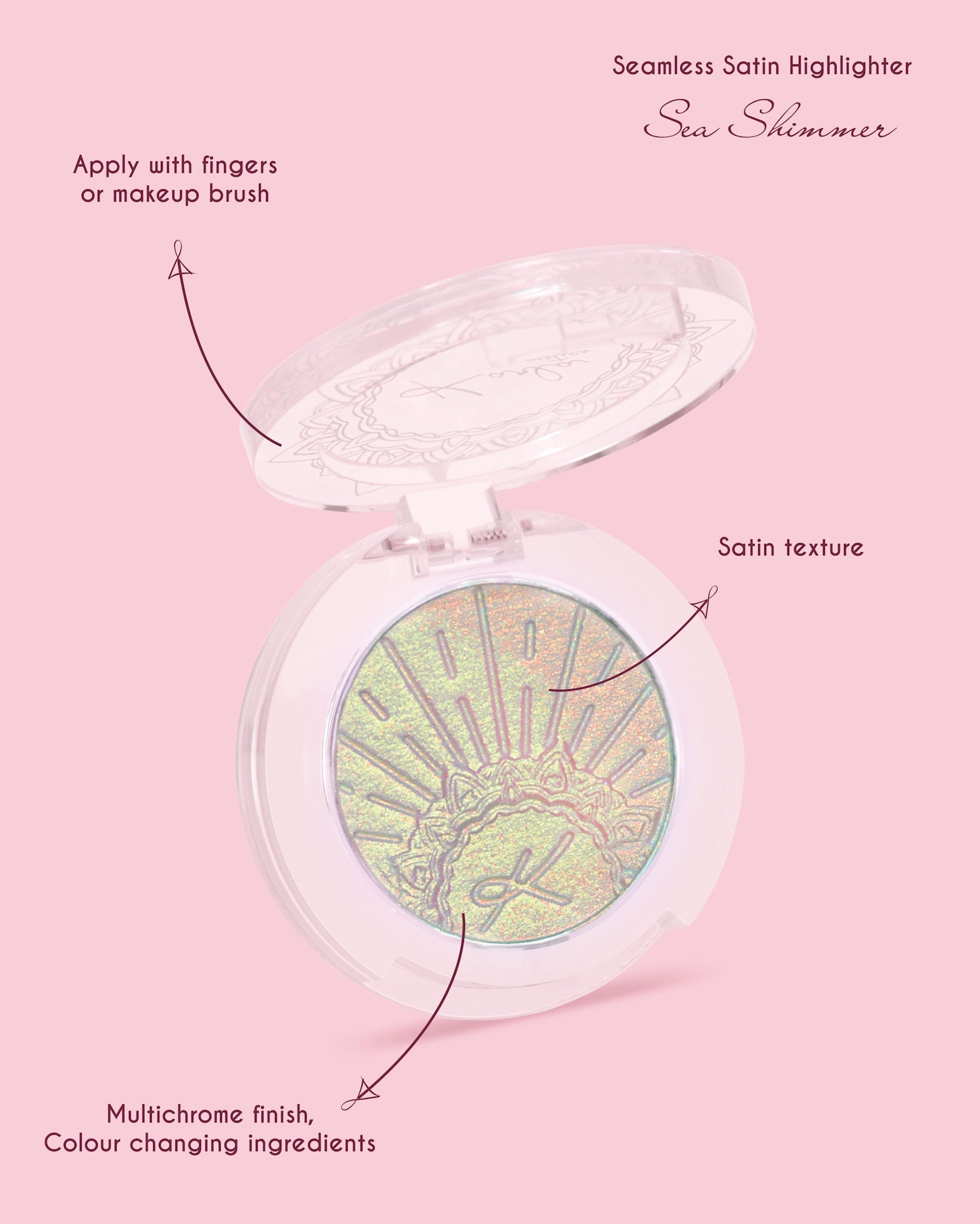 Sea Shimmer Seamless Satin Highlighter - Karla Cosmetics
